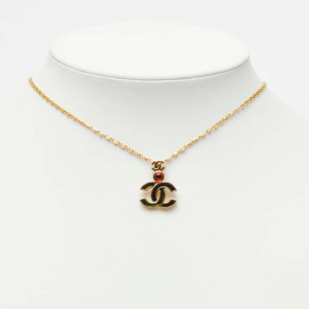 CHANEL Authentic Black Logo Necklace - Picture 7 of 7